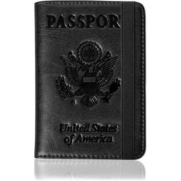 PowCube Passport and Vaccine Card Holder, Passport Cover with Vaccine Card Slot